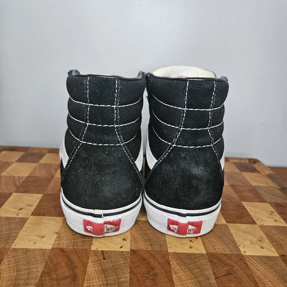 Vans Hightower Black and white suede Size 6.5 men's 8 women's - Picture 9 of 14